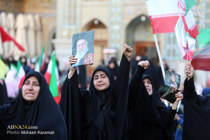 تجمع هیئات مذهبی قم به مناسبت چهلمین روز شهادت رهبر انقلاب