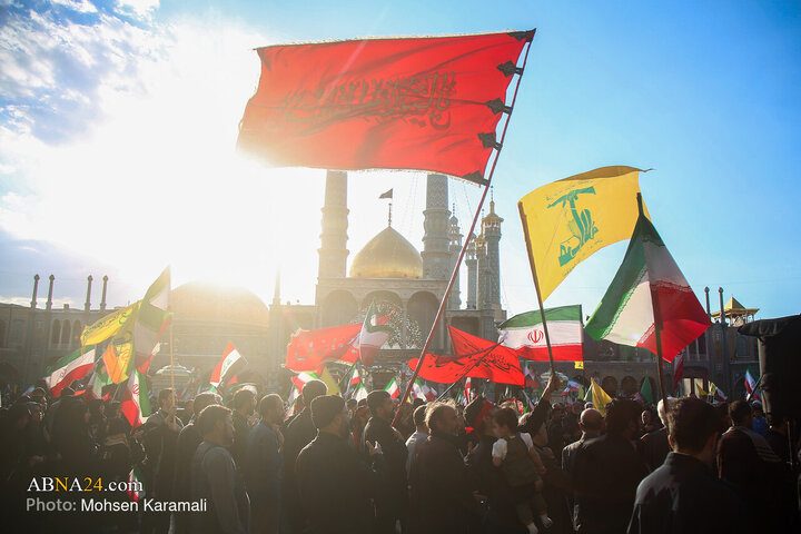 تجمع هیئات مذهبی قم به مناسبت چهلمین روز شهادت رهبر انقلاب