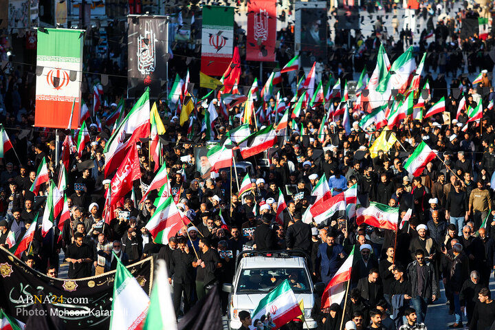 تجمع هیئات مذهبی قم به مناسبت چهلمین روز شهادت رهبر انقلاب
