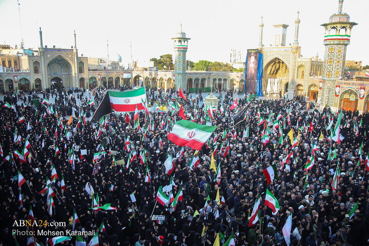 تجمع هیئات مذهبی قم به مناسبت چهلمین روز شهادت رهبر انقلاب