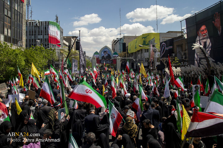 گزارش تصویری | مراسم عزاداری چهلمین روز شهادت رهبر انقلاب در شهر تهران