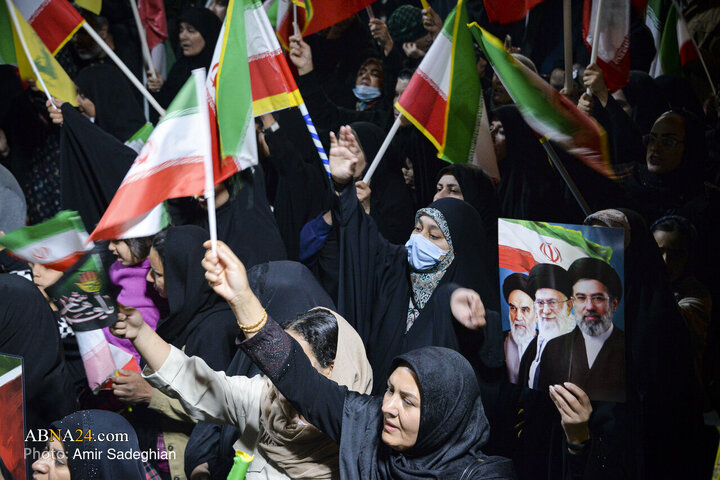 تجمع مردمی در رثای خون رهبر شهید در جنوب شرق شیراز