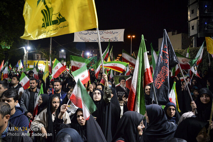 تجمع مردمی در رثای خون رهبر شهید در جنوب شرق شیراز
