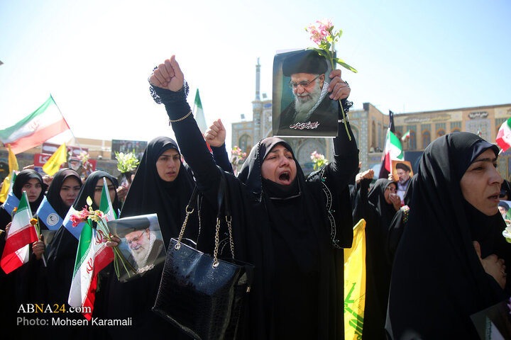Photos: Commemorating 40th day of martyred leader at Hazrat Masoumeh holy shrine