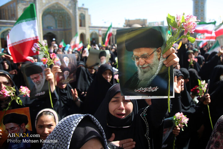 Photos: Commemorating 40th day of martyred leader at Hazrat Masoumeh holy shrine