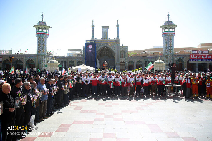 Photos: Commemorating 40th day of martyred leader at Hazrat Masoumeh holy shrine