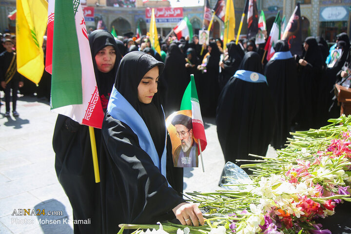 Photos: Commemorating 40th day of martyred leader at Hazrat Masoumeh holy shrine