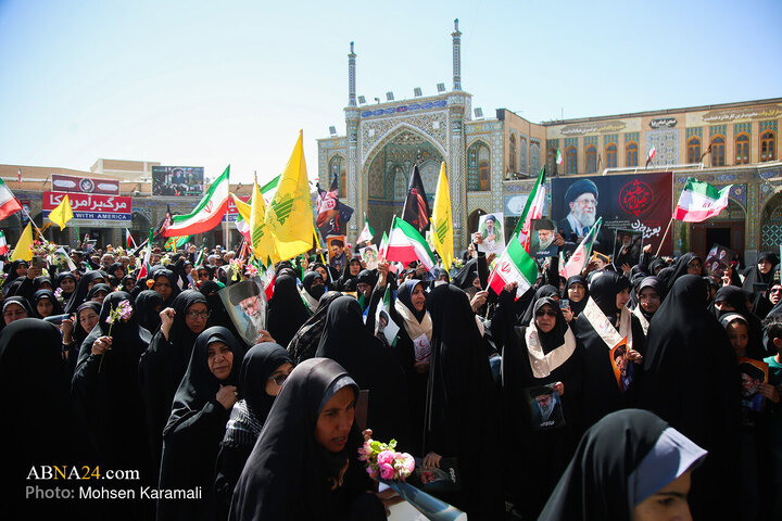 Photos: Commemorating 40th day of martyred leader at Hazrat Masoumeh holy shrine