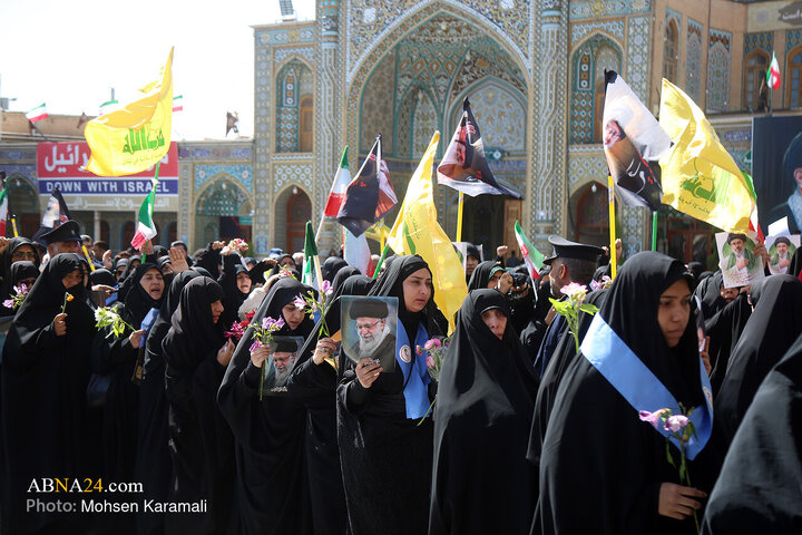Photos: Commemorating 40th day of martyred leader at Hazrat Masoumeh holy shrine