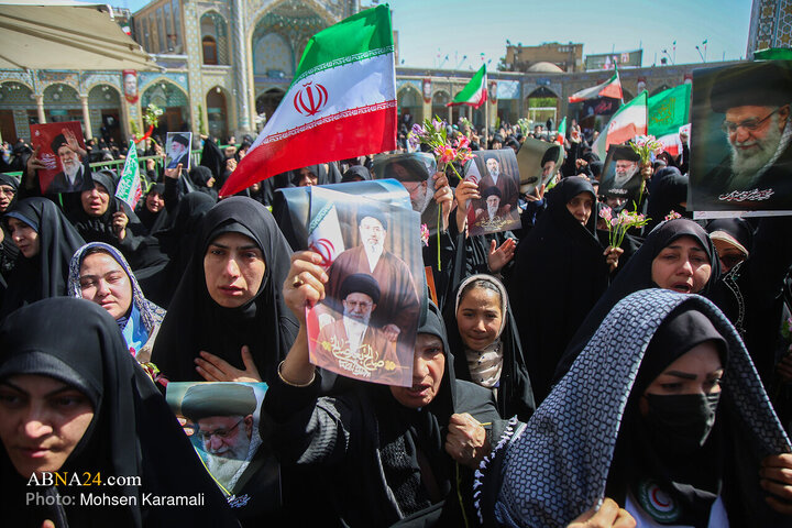 Photos: Commemorating 40th day of martyred leader at Hazrat Masoumeh holy shrine