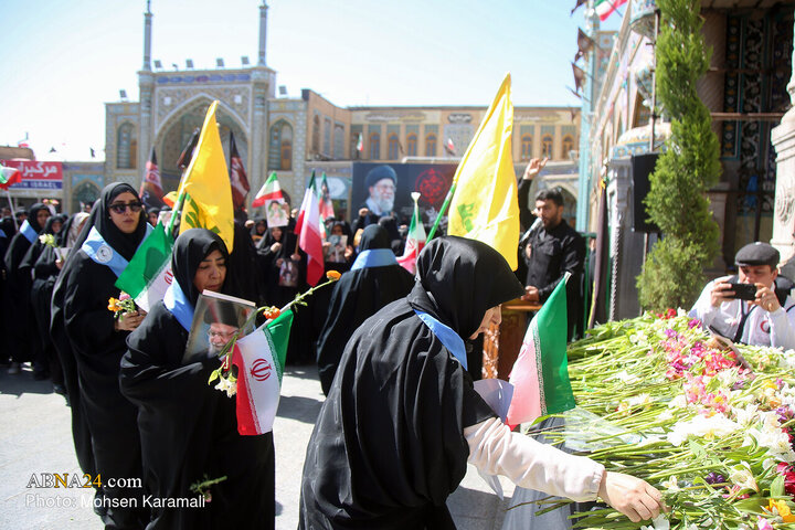 Photos: Commemorating 40th day of martyred leader at Hazrat Masoumeh holy shrine