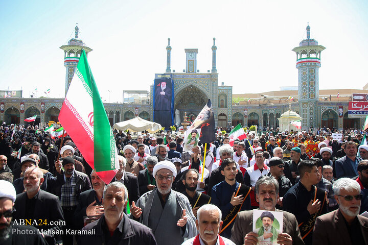 Photos: Commemorating 40th day of martyred leader at Hazrat Masoumeh holy shrine