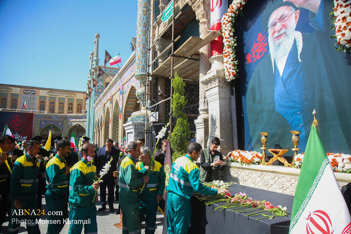 Photos: Commemorating 40th day of martyred leader at Hazrat Masoumeh holy shrine