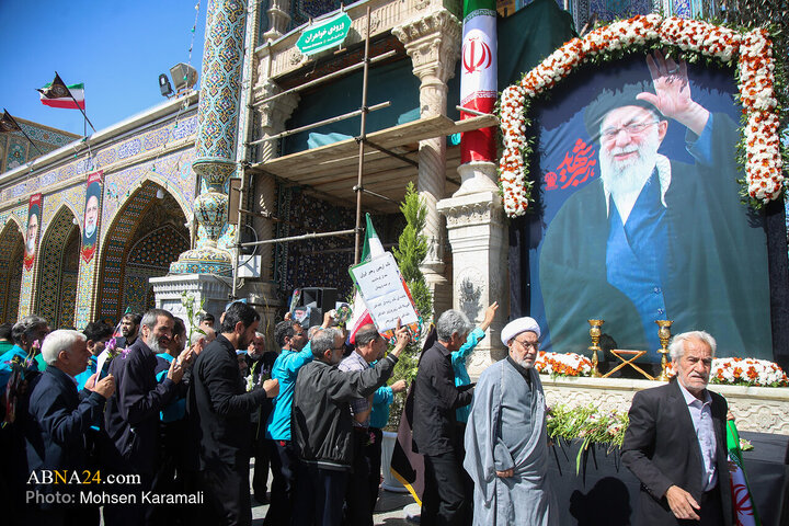 Photos: Commemorating 40th day of martyred leader at Hazrat Masoumeh holy shrine