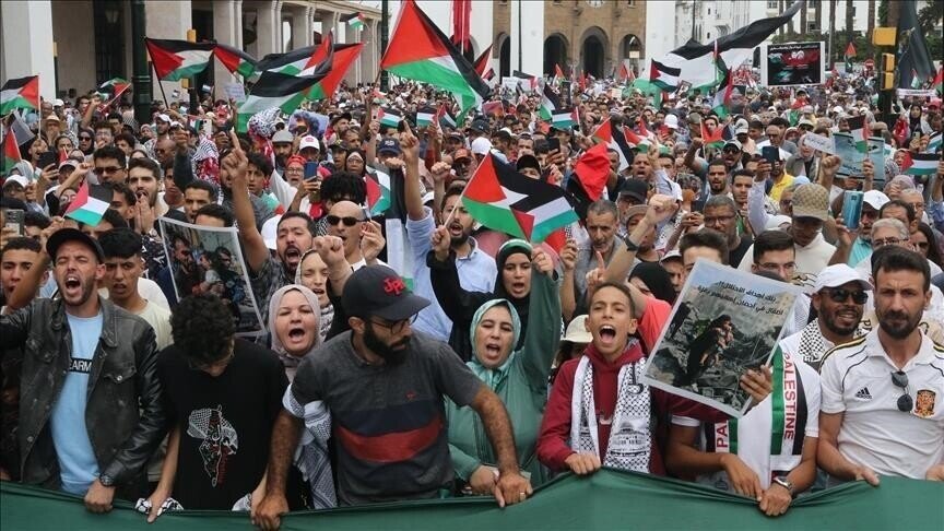 Thousands protest in Turkey, Morocco denounce prisoner execution law, support Palestinians