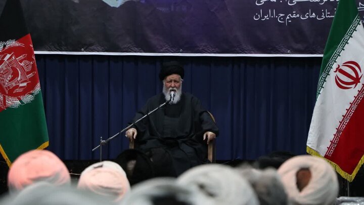 اجتماع طلاب و علمای مهاجر افغانستانی مشهد در چهلم رهبر شهید