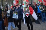 Iranians in Netherlands Hold Silent March in The Hague to Condemn Minab School Attack