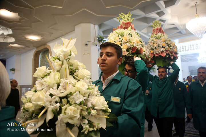 Photos: Hazrat Masoumeh Holy Shrine Adorned with Flowers on Eve of Karamat Decade