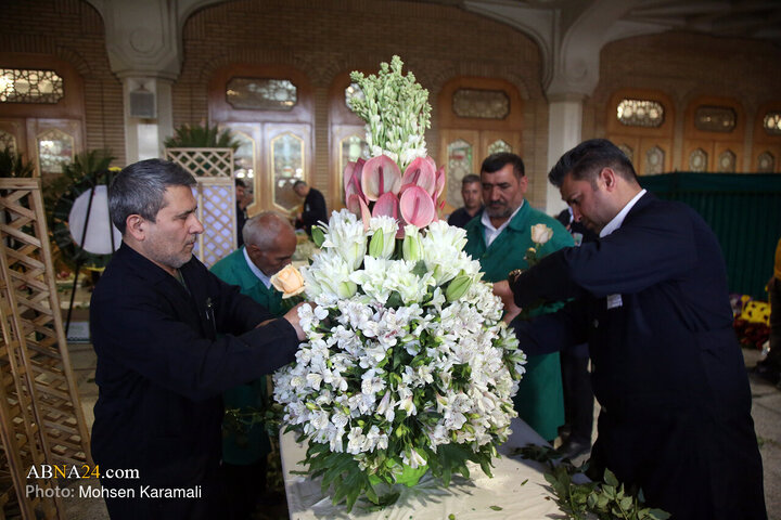 Photos: Hazrat Masoumeh Holy Shrine Adorned with Flowers on Eve of Karamat Decade