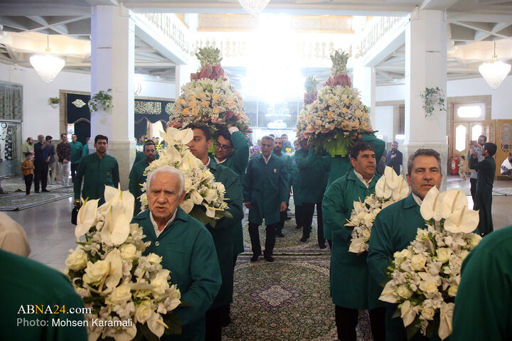 Photos: Hazrat Masoumeh Holy Shrine Adorned with Flowers on Eve of Karamat Decade