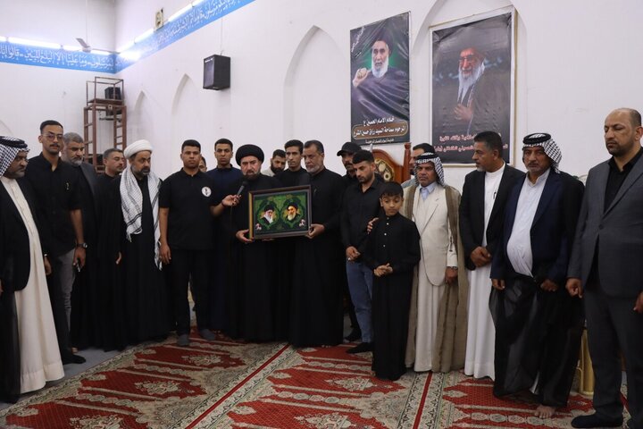 Photos: Representative of AhlulBayt World Assembly Meets with Families of Martyrs, Tribal Sheikhs in Southern Iraq
