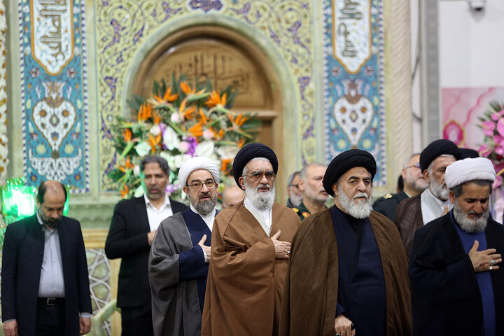 Photos: Khotbeh Khani Ceremony by Servants of Hazrat Masoumeh Holy Shrine, Beginning of Karamat Decade Programs