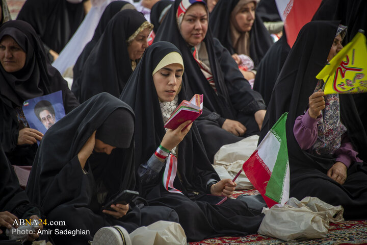 اجتماع بزرگ بانوان و دختران جانفدا ایران در حرم مطهر حضرت شاهچراغ (ع) با نام میثاق فاطمی