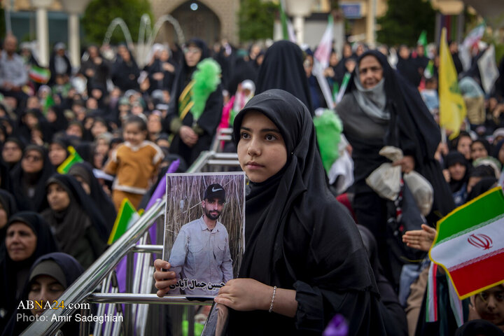 اجتماع بزرگ بانوان و دختران جانفدا ایران در حرم مطهر حضرت شاهچراغ (ع) با نام میثاق فاطمی
