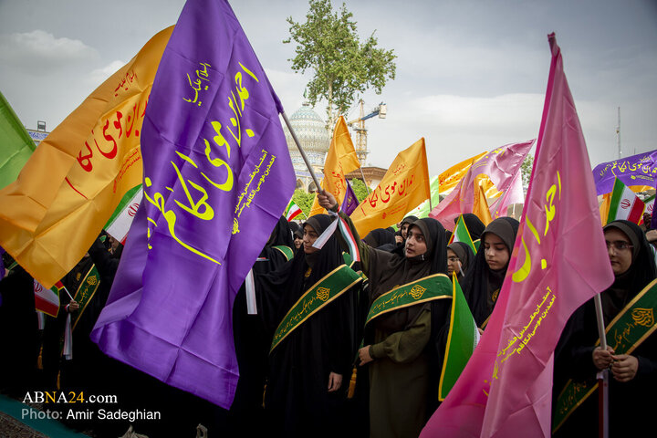 اجتماع بزرگ بانوان و دختران جانفدا ایران در حرم مطهر حضرت شاهچراغ (ع) با نام میثاق فاطمی