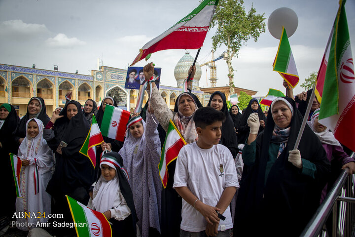 اجتماع بزرگ بانوان و دختران جانفدا ایران در حرم مطهر حضرت شاهچراغ (ع) با نام میثاق فاطمی