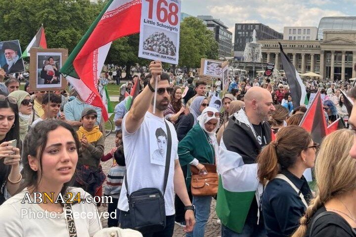 گزارش تصویری | تجمع حامیان جمهوری اسلامی ایران در اشتوتگارت آلمان