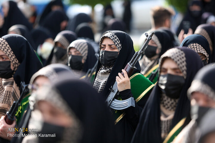 رزمایش بزرگ دختران جان‌فدای ایران در قم