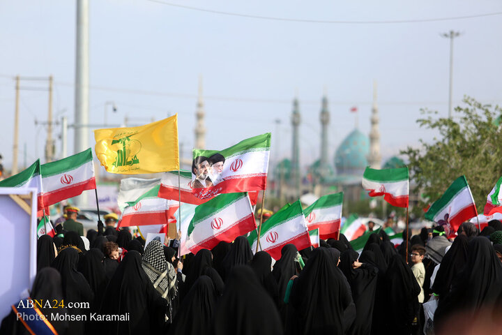 رزمایش بزرگ دختران جان‌فدای ایران در قم