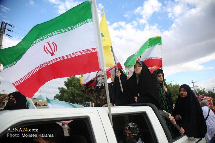 رزمایش بزرگ دختران جان‌فدای ایران در قم