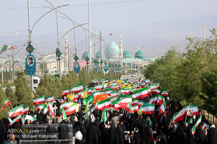 رزمایش بزرگ دختران جان‌فدای ایران در قم