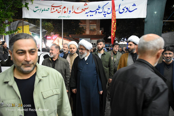 حضور آیت الله رمضانی در اجتماع مردمی رشت