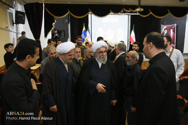 گردهمایی پاسداران و بسیجیان شهرستان خمام با حضور آیت‌الله رمضانی