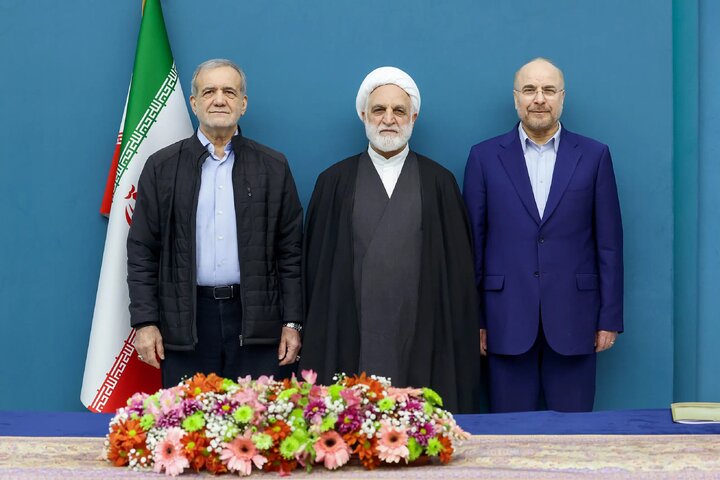 پاسخ مشترک سران قوا به رئیس جمهور گزافه‌گوی آمریکا/ با تبعیت از رهبر انقلاب، متجاوز جنایتکار را پشیمان می‌کنیم