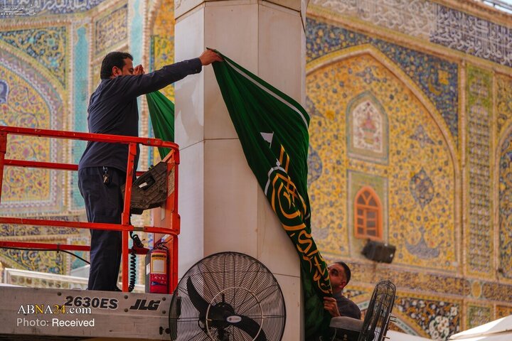 حال و هوای حرم مطهر امام علی(ع) در ایام ولادت امام رضا(ع)