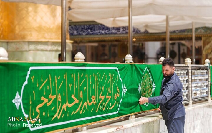 حال و هوای حرم مطهر امام علی(ع) در ایام ولادت امام رضا(ع)