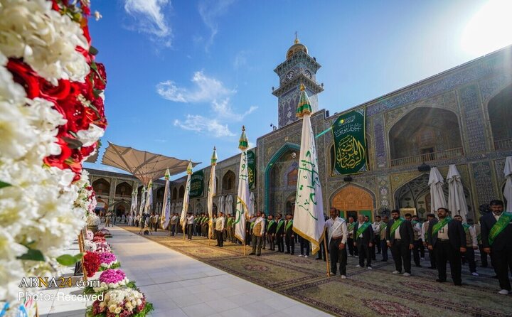 حال و هوای حرم مطهر امام علی(ع) در ایام ولادت امام رضا(ع)