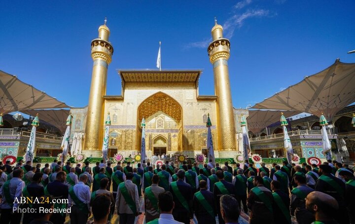 حال و هوای حرم مطهر امام علی(ع) در ایام ولادت امام رضا(ع)