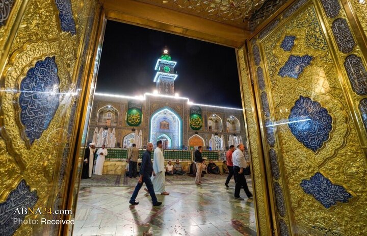 حال و هوای حرم مطهر امام علی(ع) در ایام ولادت امام رضا(ع)