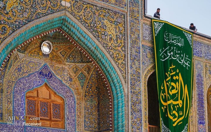 حال و هوای حرم مطهر امام علی(ع) در ایام ولادت امام رضا(ع)