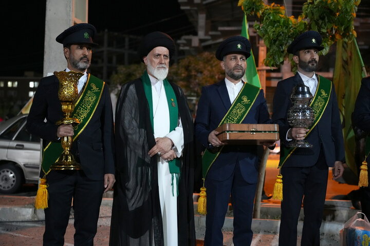 تصاویر | حضور سفیران کریمه اهل‌بیت(س) در تجمع مردمی پردیسان قم