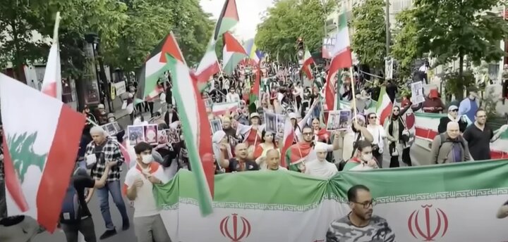 راهپیمایی روز جهانی کارگر در فرانسه؛ همبستگی با مردم ایران و گرامی‌داشت کارگران شهید جنگ رمضان