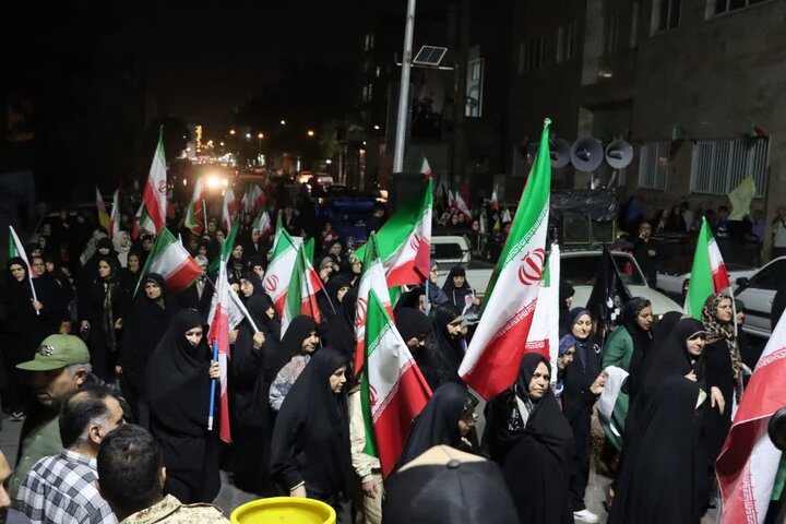 گزارش تصویری/ شصت‌ و پنجمین شب لبیک مردم باقرشهر و کهریزک به فرمان رهبر معظم انقلاب