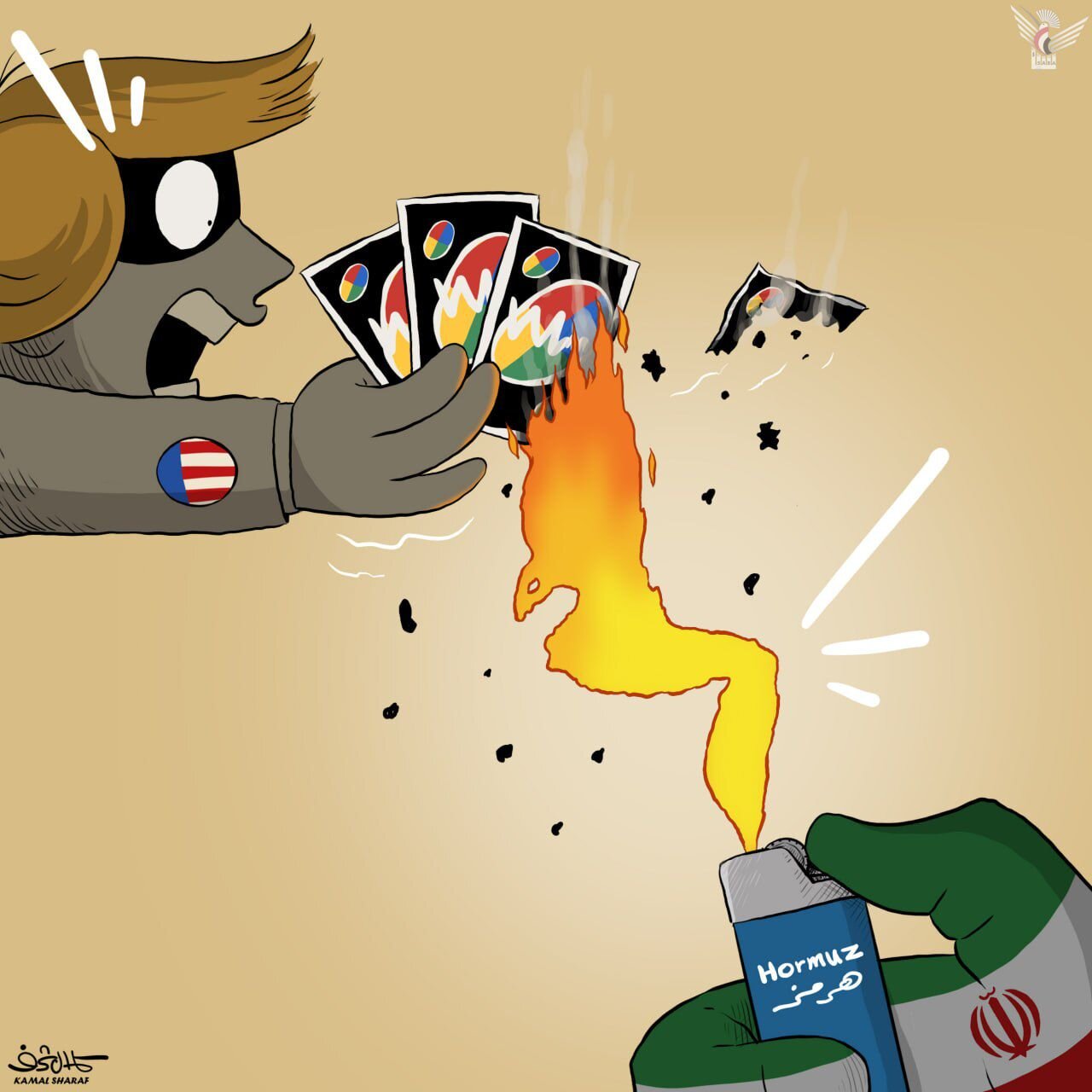 Cartoon: Gambler Trumps Gambling on the Strait of Hormuz