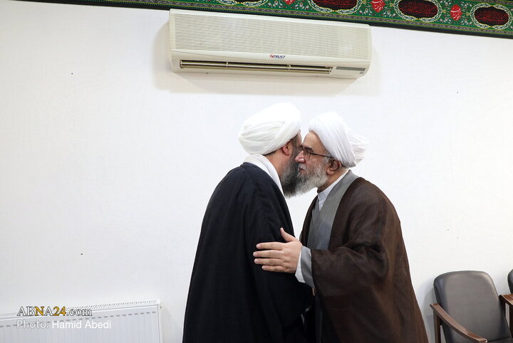 دیدار آیت‌الله رمضانی با آیت‌الله هادوی تهران