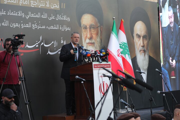 عکس خبری/ مراسم بزرگداشت شهادت رهبر انقلاب در لبنان